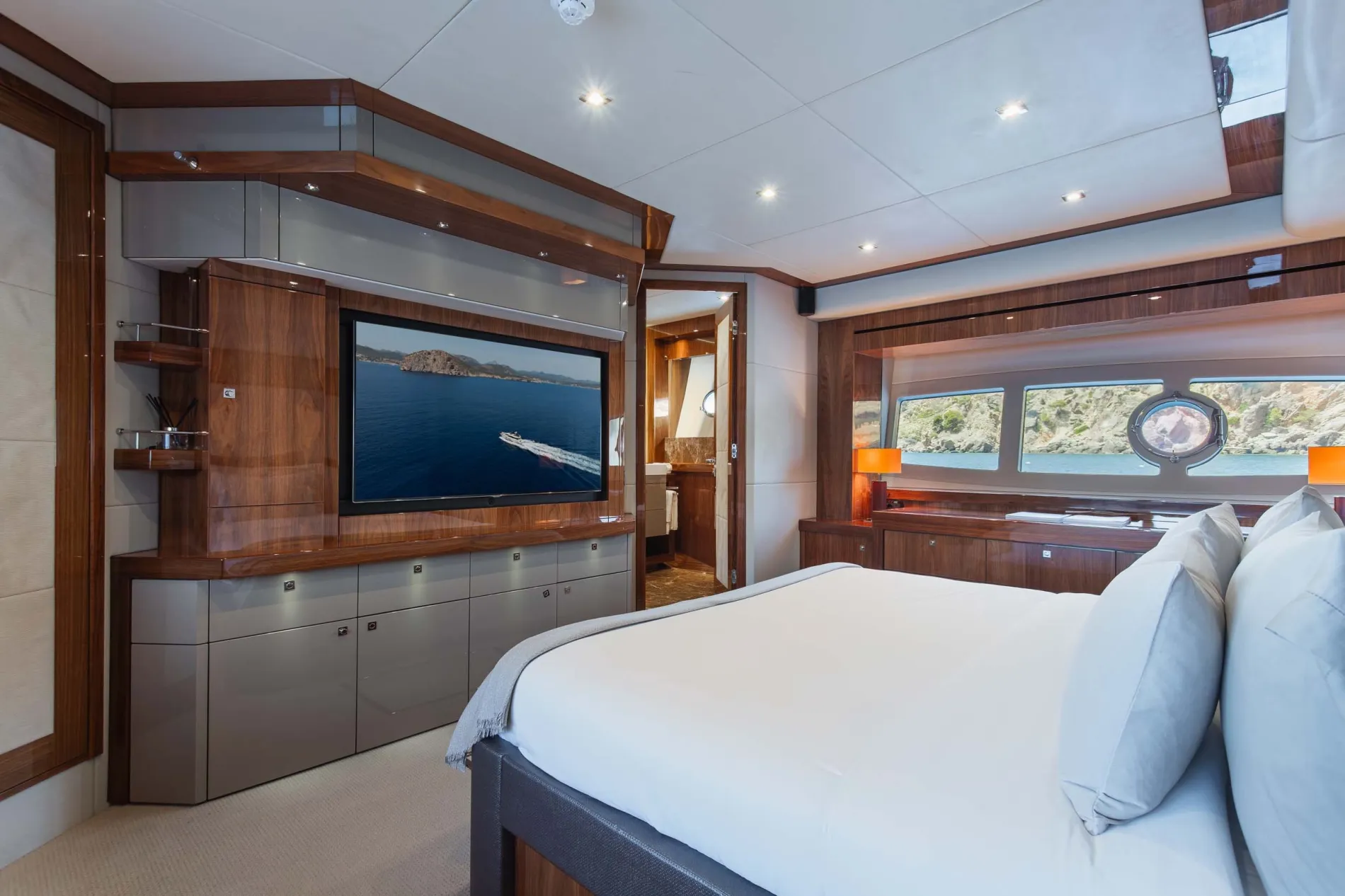 Four guest cabins
