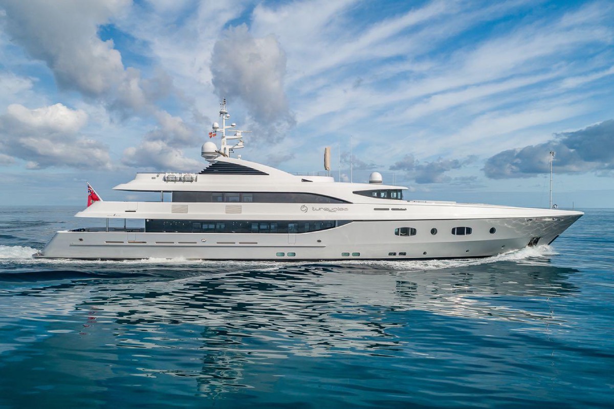 turquoise luxury motor yacht for charter c&n