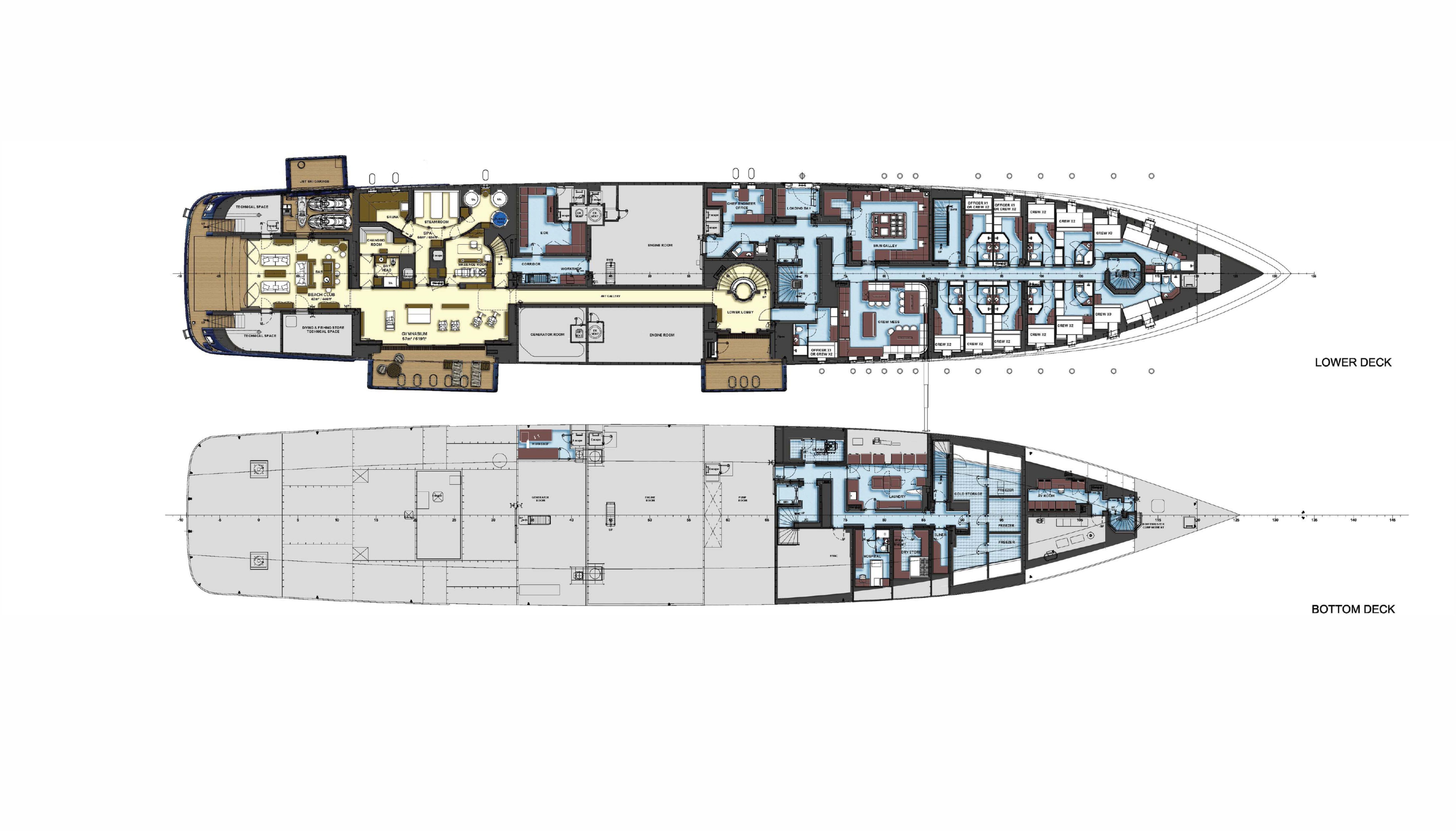 tranquility yacht deck plans